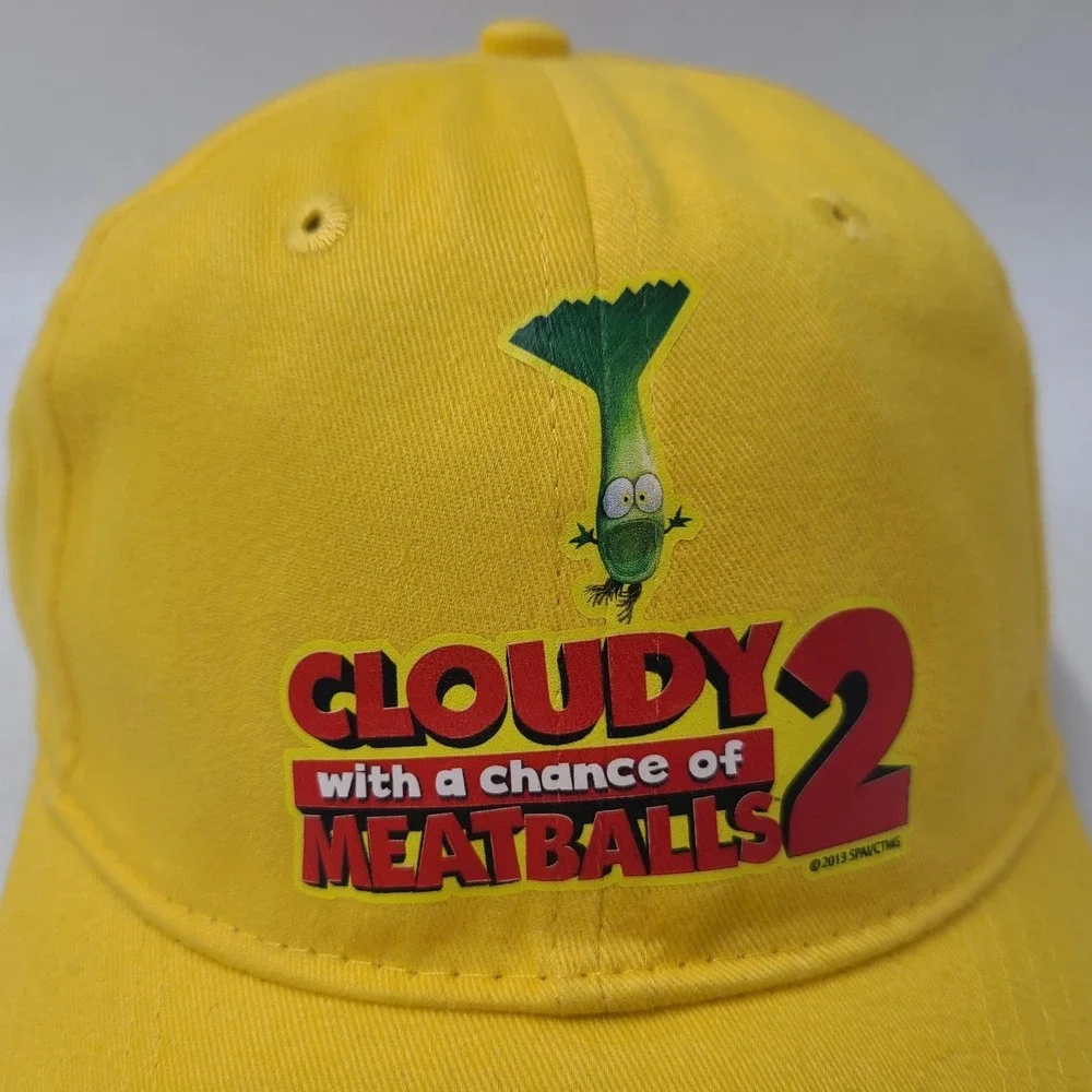 Cloudy With A Chance Of Meatballs 2 Movie Promo Hat‎ Adjustable 2013 Cartoon Men